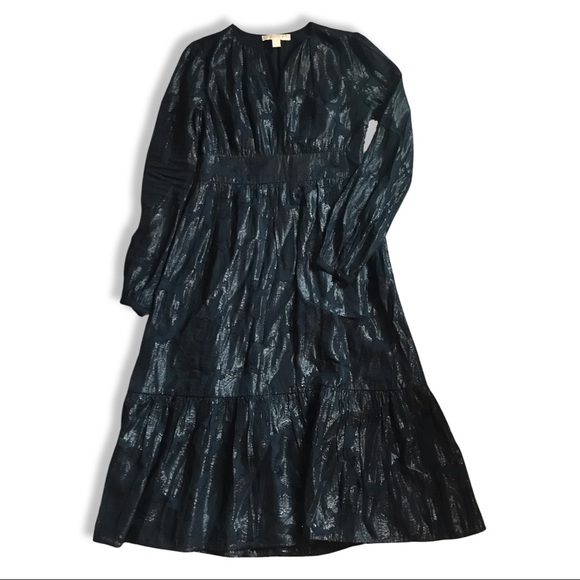 MICHAEL Michael Kors Dresses & Skirts - Michael Kors Dark Navy Blue Silver Shiny Dress